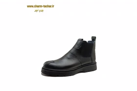 نیم بوت مردانه دو ور کش چرم طبیعی