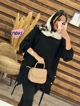مانتو بابوس بغل سه دکمه