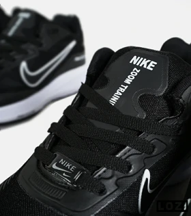 کفش کتانی مردانه و زنانه مشکی سفید نایک NIKE air zoom