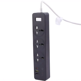 چند راهی برق ارت دار سه سوکت، دو یو اس بی و یک تایپ سی پرووان PPS615