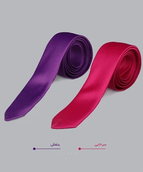 کراوات مردانه ساده و ساتن 7104