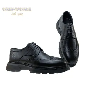 کفش روزمره/رسمی مردانه چرم طبیعی مدل بروژ بندی