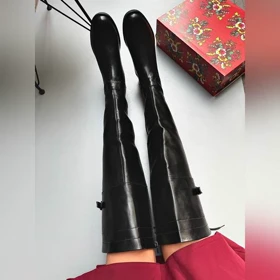 بوت بالای زانو پشت‌بندی