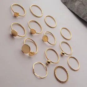 پک انگشتر طرح گوی و دایره