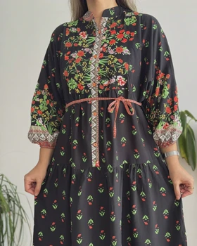 پیراهن ساحلی نخی ساغر
