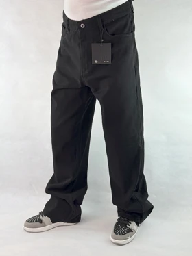 شلوار بگ مردانه مشکی ساده 84