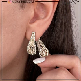 گوشواره صدفی مشابه طلا کد: sg461