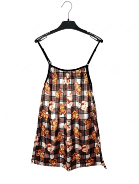 پیراهن ساتن طرح تدی 235