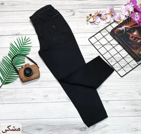 شلوار کتان مام فیت کد 10132