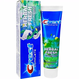 خمیر دندان کرست Crest مدل Complete Herbal Fresh رایحه نعناع و لیمو 100ml