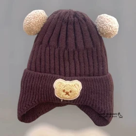 کلاه نوزادی زمستانی طرح تدی