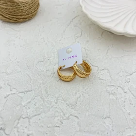 گوشواره حلقه‌ای زنانه طرح ژوپینگ، زیبایی در عین سادگی Xuping