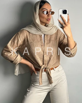شومیز گره‌ای قلاب بافی