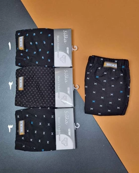 شورت مردانه نخ پنبه اسلیپ طرح ماهان سیلکا