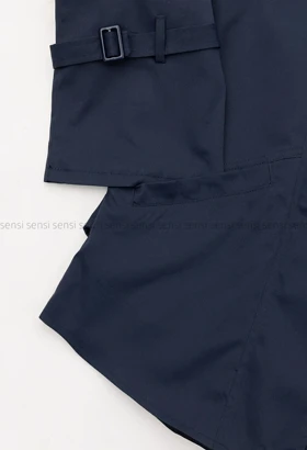 ترنچ کت یقه ایستاده آستر دار@@کد1004624