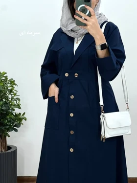 مانتو بلند لینن لیرا 1