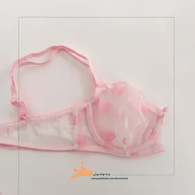 ست فانتزی قلبی صورتی بدن نما برند نوشه پوش