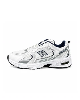 کفش کتانی مردانه مدل نیوبالانس530 سفید سرمه ای New BALANCE530
