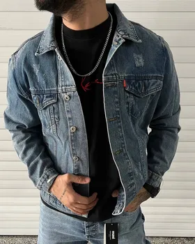 کت جین آبی تیره Levis