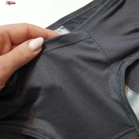 شورتکس زنانه مدل دو لایه جیب‌دار طوسی کد 5050