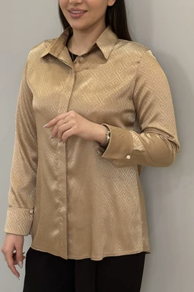 شومیز ساتن طرحدار