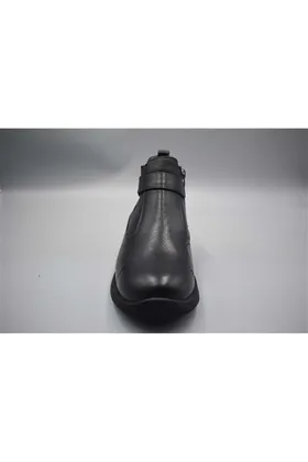 چکمه کوتاه Emma-g کفش چرم زنانه مشکی ST05794