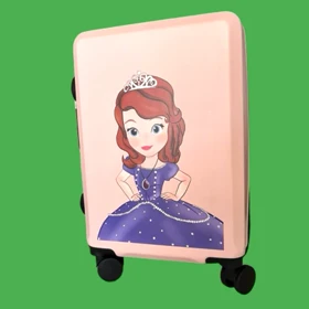 چمدان کودک صوفیا سایز 20 رنگ صورتی کم رنگ