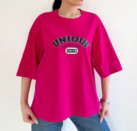 تیشرت باکسی چاپی طرح unique