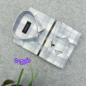 پیراهن طرحدار مردانه قواره ازاد ( قواره کلاسیک ) _ استین بلند