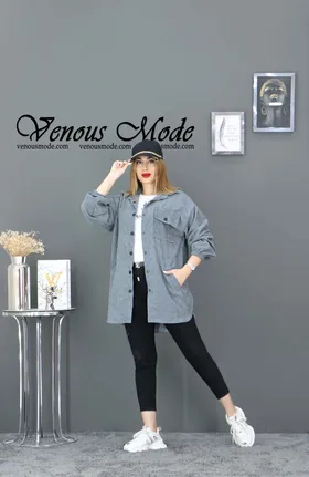 مانتو مخمل کبریتی سه جیب