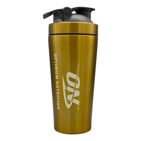 شیکر استیل ورزشی یک تیکه اوپتیموم نوتریشن مدل ON ظرفیت 0.74 لیتر