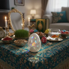 تخم مرغ سرامیکی براق هفت سین