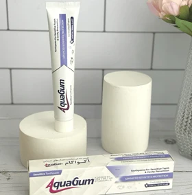 خمیر دندان مناسب دندان های حساس آکواگام 100 گرم
