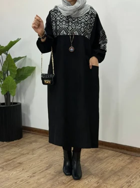 پیراهن مانتویی پاییزه آوان