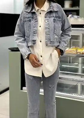 کت کراپ جین 4003