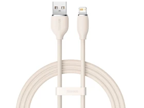 کابل یواس‌بی به لایتنینگ بیسوس Baseus CAGD000004 Jelly Liquid Silica Gel USB to iP Fast Charging Data Cable 2.4A 1.2M