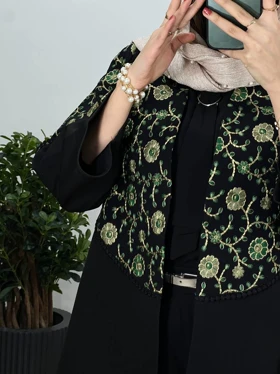 مانتو مجلسی سوزندوزی پینکا