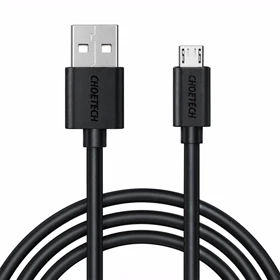 کابل میکرو یو اس بی چویتک CHOETECH مدل AB003 جریان 2.4 آمپر 1.2 متر