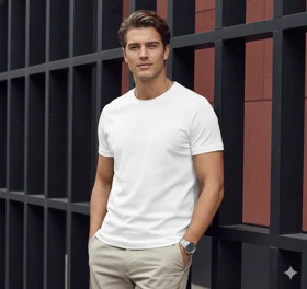 تیشرت نخ پنبه ساده روگاچی