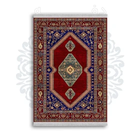 *جدید* فرشینه از جنس پارچه شانل مخمل ترک طرح فانتزی برند دفه کد 646