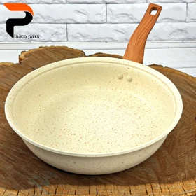 تابه 24 ونیز تکدسته دسته چوبی بدون درب کاپوچینو هاناتک