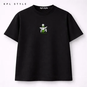 تیشرت باکسی 100٪ پنبه با چاپ مینیمال | کد 1332