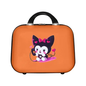 چمدان لوازم آرایشی ماژرو مدل کرومی (نارنجی)