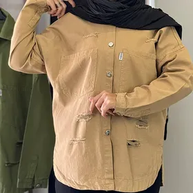 شومیز کتان زنانه گرم بالا