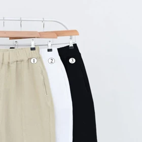 شلوار مام فیت حصیری منگو کد 185