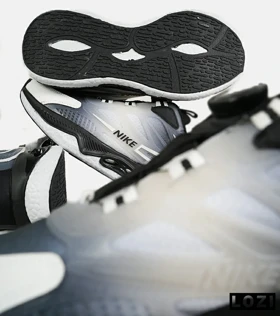 کفش کتانی مردانه و زنانه طوسی مشکی NIKE AirMax Advantage مدل 7405