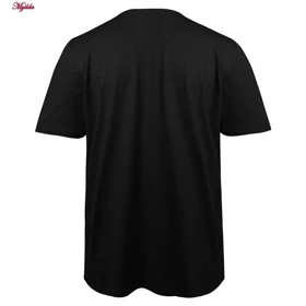 تیشرت آستین کوتاه مردانه نیکریس مدل پنبه‌ای رنگ مشکی کد 5316-H-NR&R