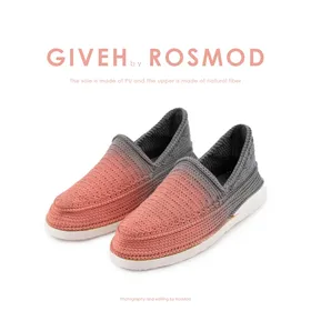 گیوه هلویی/دودی هایلایت - Giveh Highlight Candy Pink/Grey