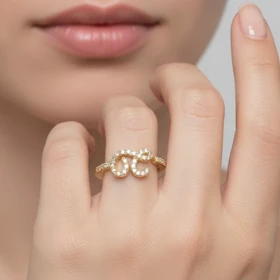 انگشتر زنانه طرح Loewe