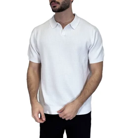 تیشرت یقه شکار سوزنیSOLD OUT(PSD48)